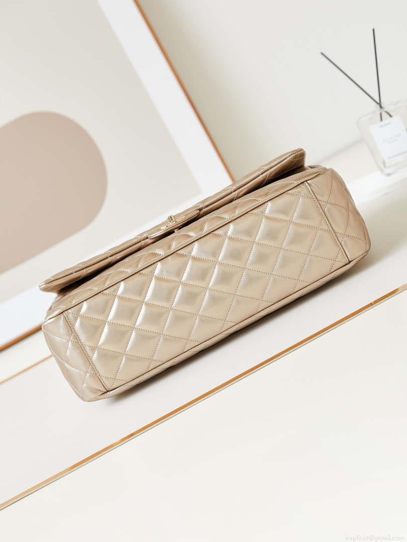 Chanel AS4661 Flap Bag CF Airport Calfskin & Gold-Tone Metal