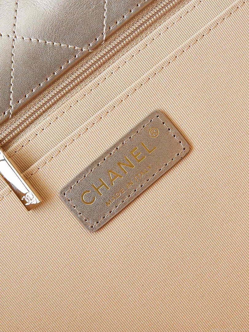 Chanel AS4661 Flap Bag CF Airport Calfskin & Gold-Tone Metal