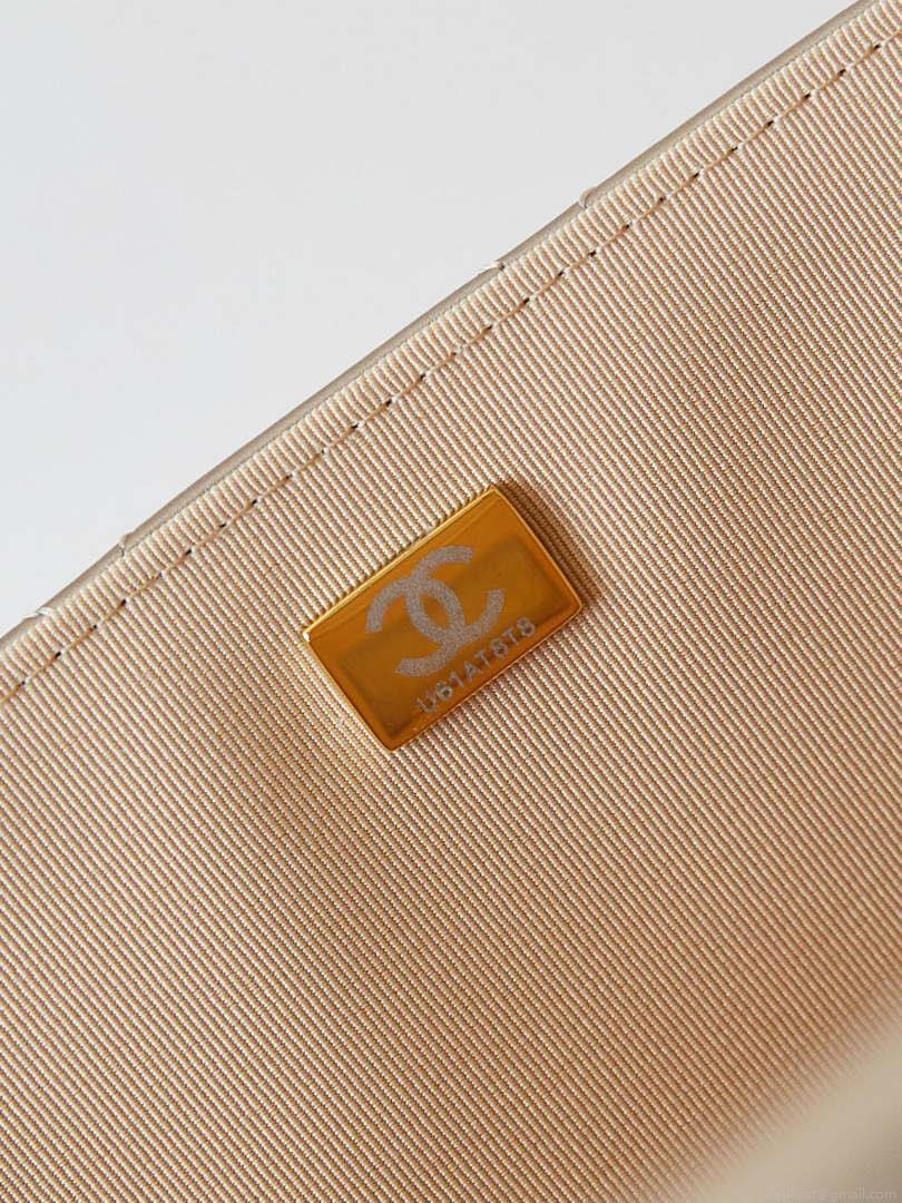 Chanel AS4661 Flap Bag CF Airport Calfskin & Gold-Tone Metal