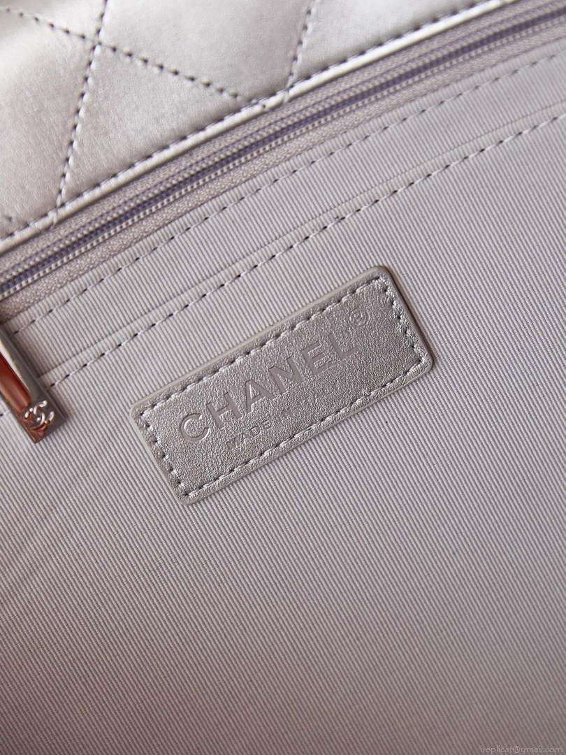 Chanel AS4661 Flap Bag CF Airport Calfskin & Silver-Tone Metal
