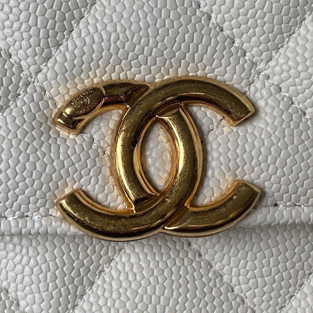 Chanel AP3019 Small Flap Bag WOC Calfskin Phone bag White