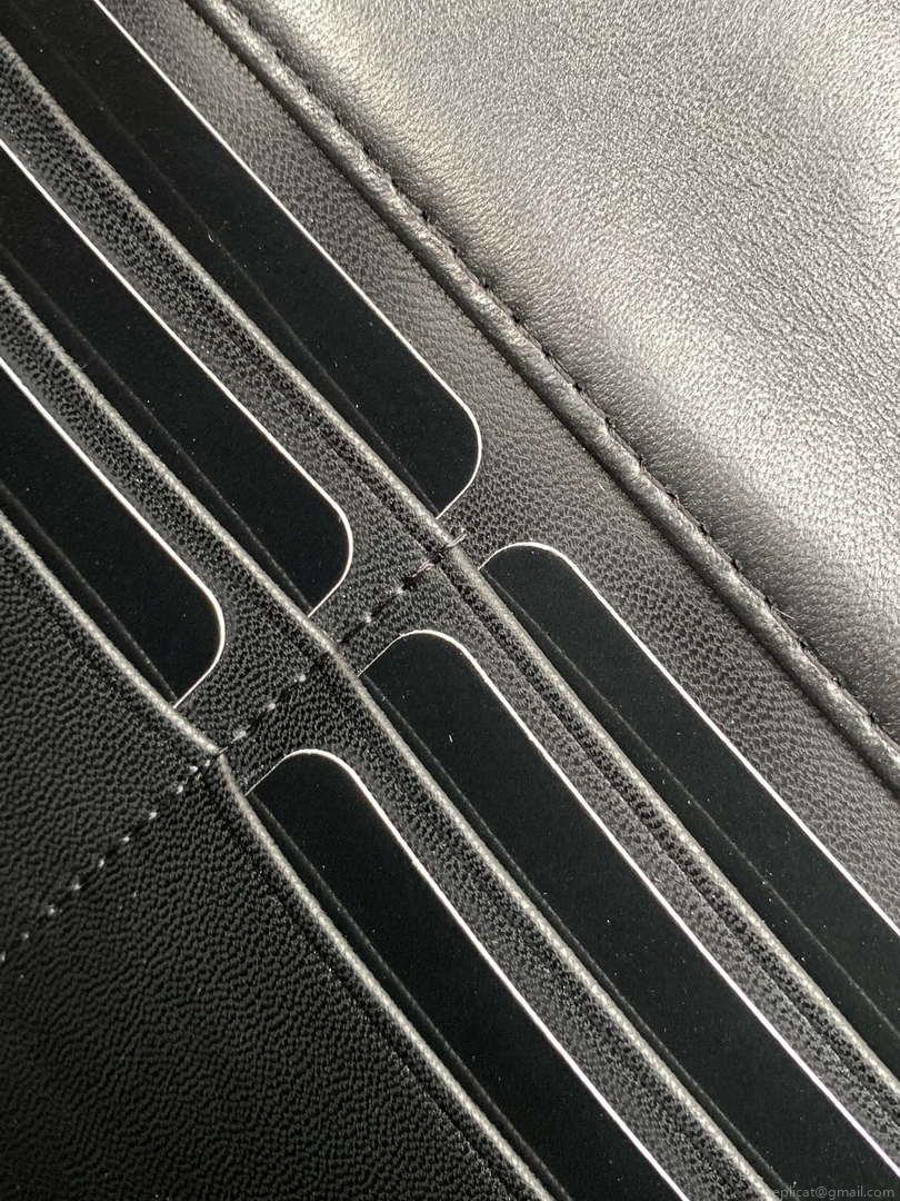 Chanel A96033 Woc Wallet on Chain With Small flower handle Black Shiny Crumpled Lambskin