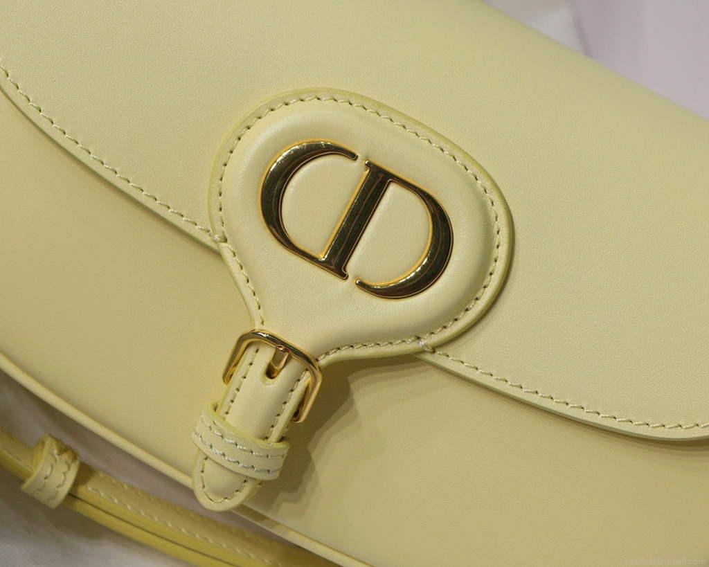 Dior M9327 dior Bobby bag East West Box Calfskin Light Yellow