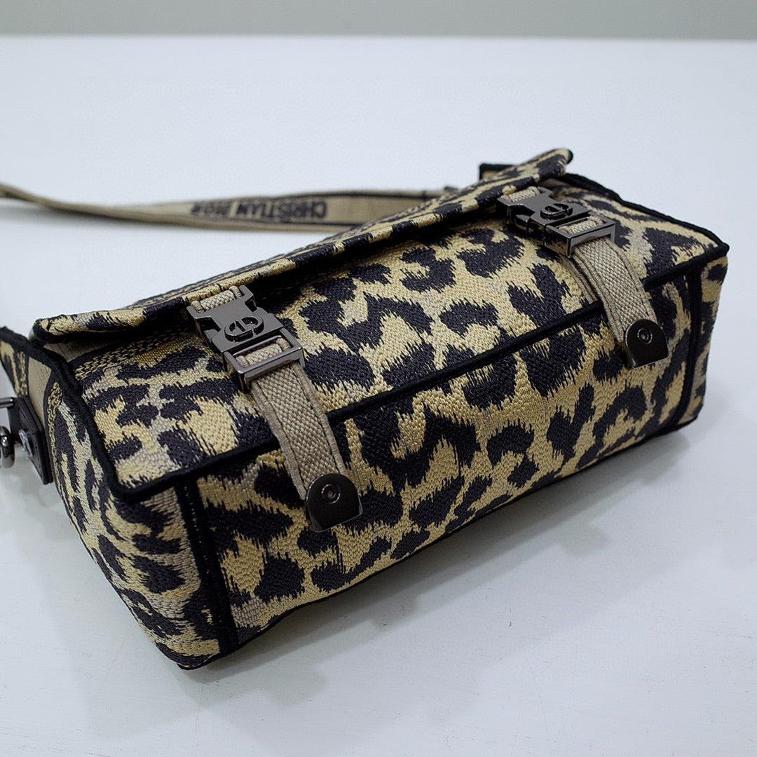 Dior M1241 Small Diorcamp Bag Beige Multicolor Mizza Embroidery