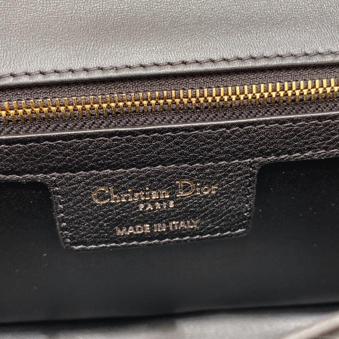 Dior Medium Caro Bag Calfskin M9242 Black