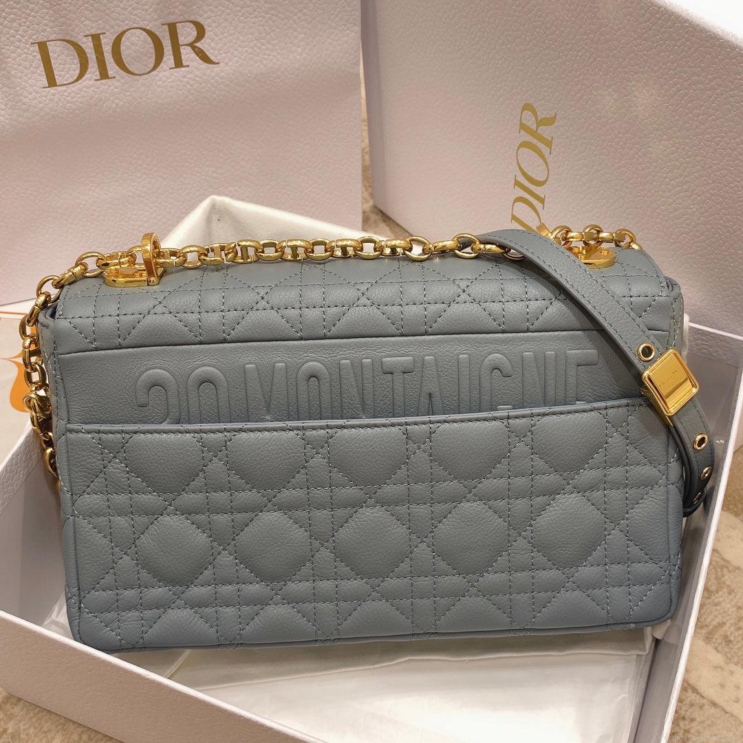 Dior Medium Caro Bag Calfskin M9242 Blue