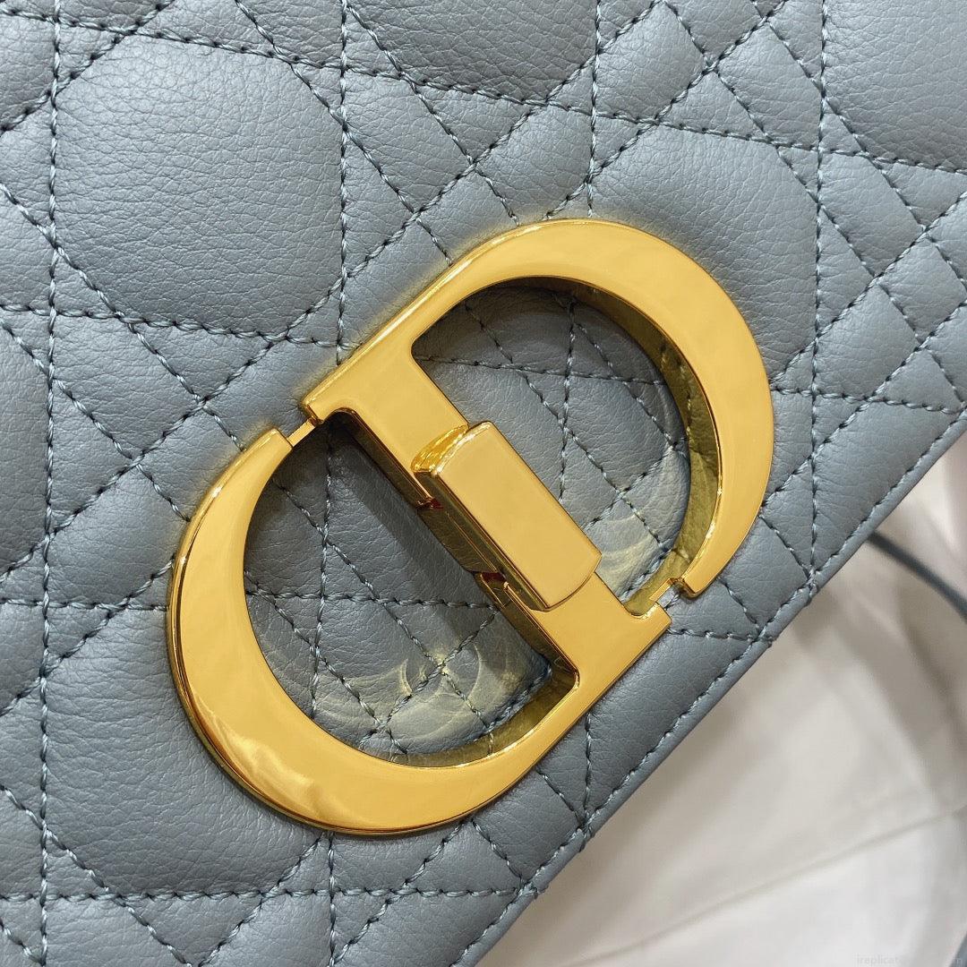 Dior Medium Caro Bag Calfskin M9242 Blue