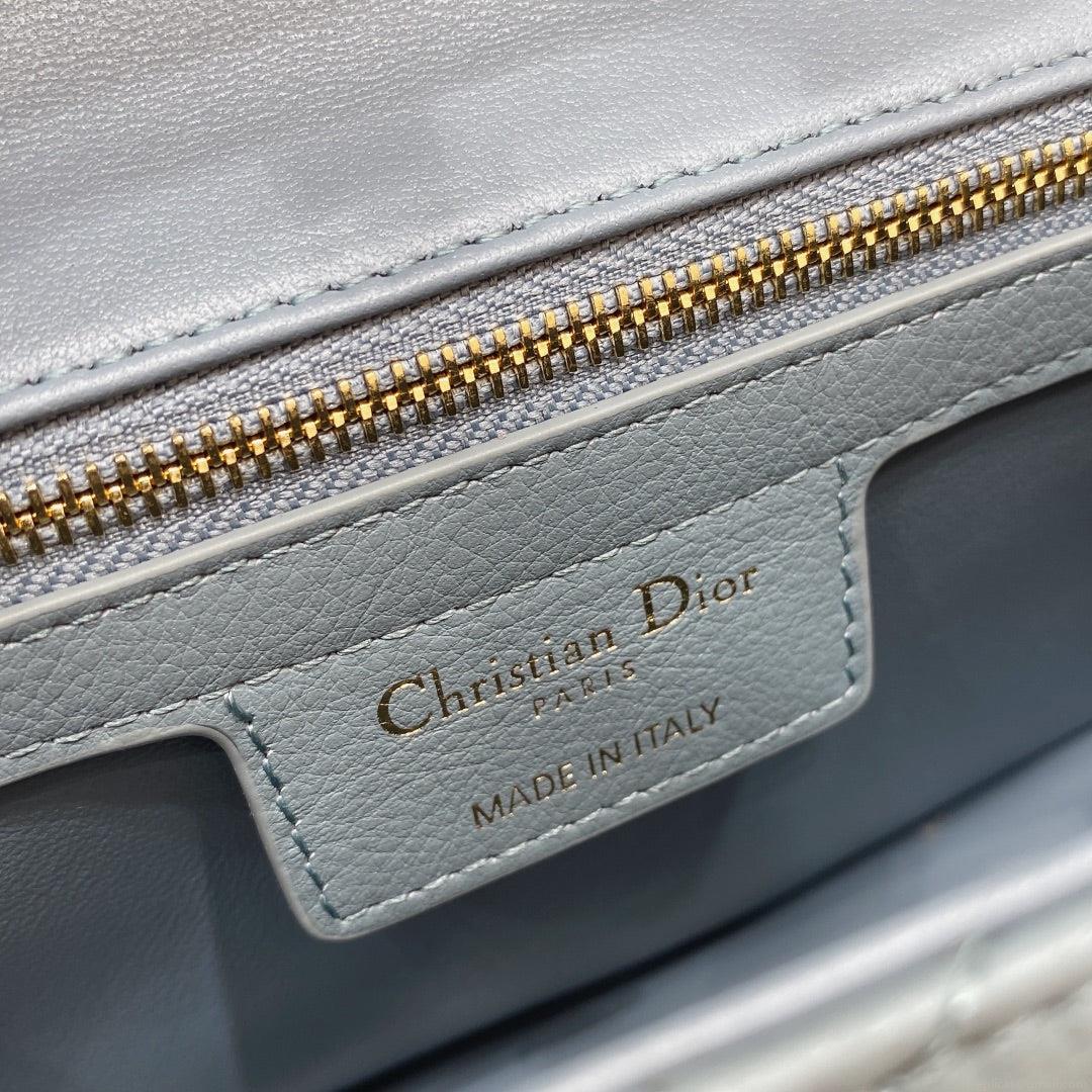 Dior Medium Caro Bag Calfskin M9242 Blue