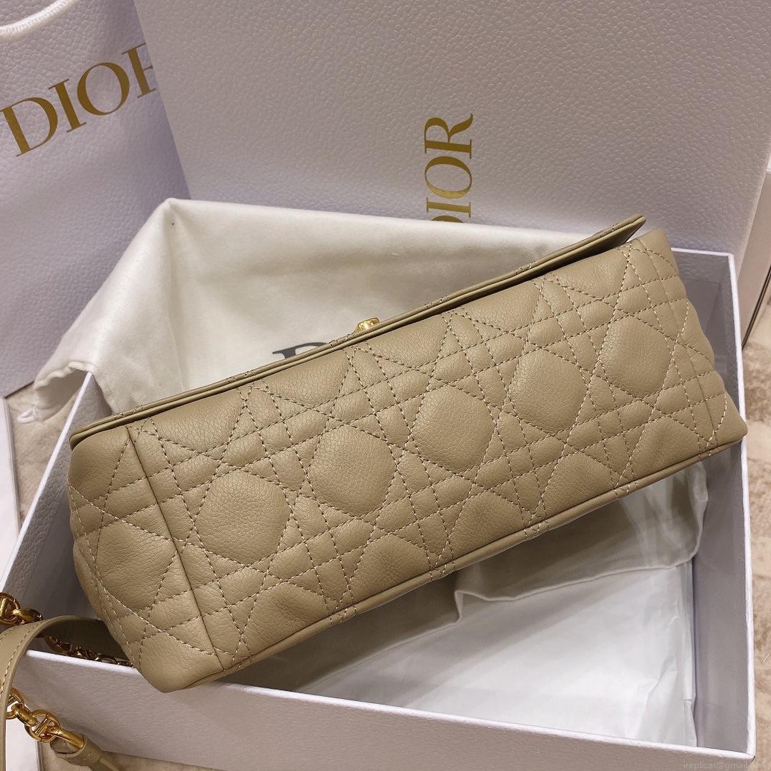 Dior Medium Caro Bag Calfskin M9242 Apricot