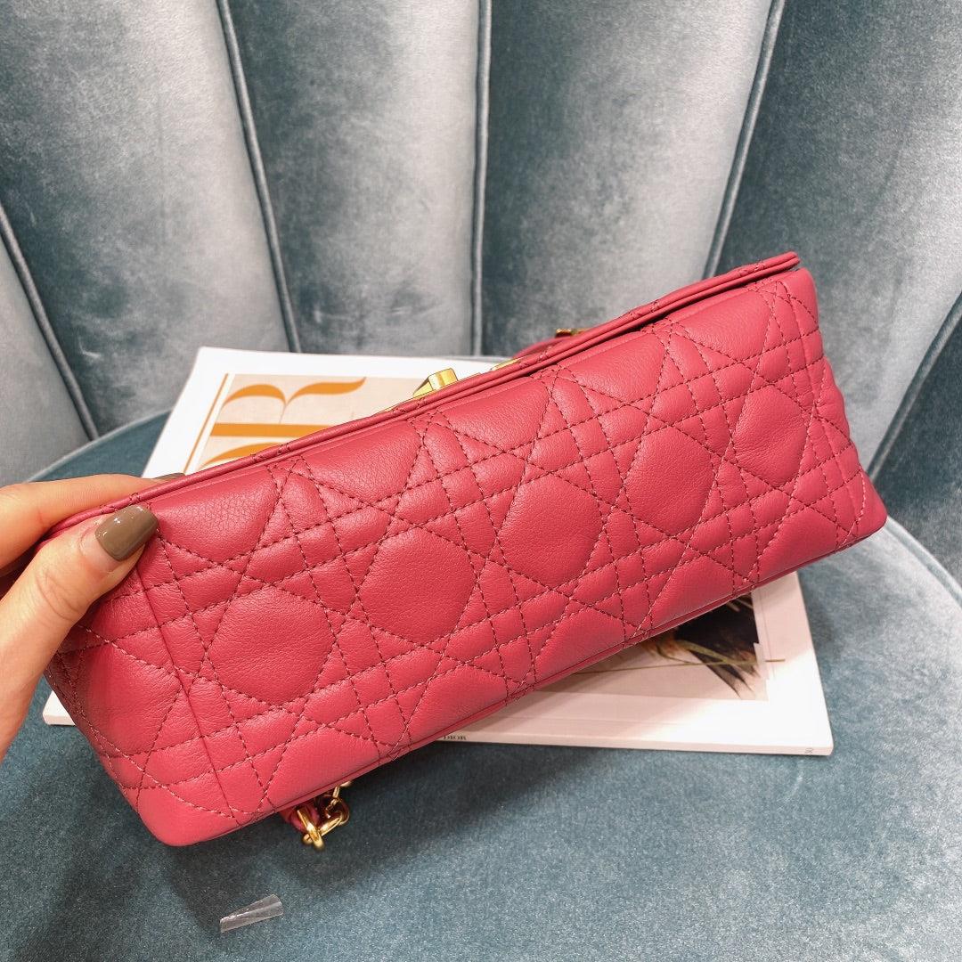 Dior Medium Caro Bag Calfskin M9242 Red