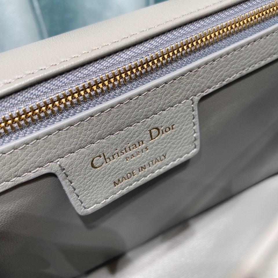 Dior Medium Caro Bag Calfskin M9242 Gray