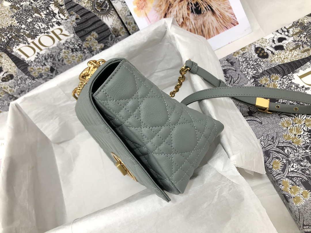 Dior Medium Caro Bag Calfskin M9242 Gray
