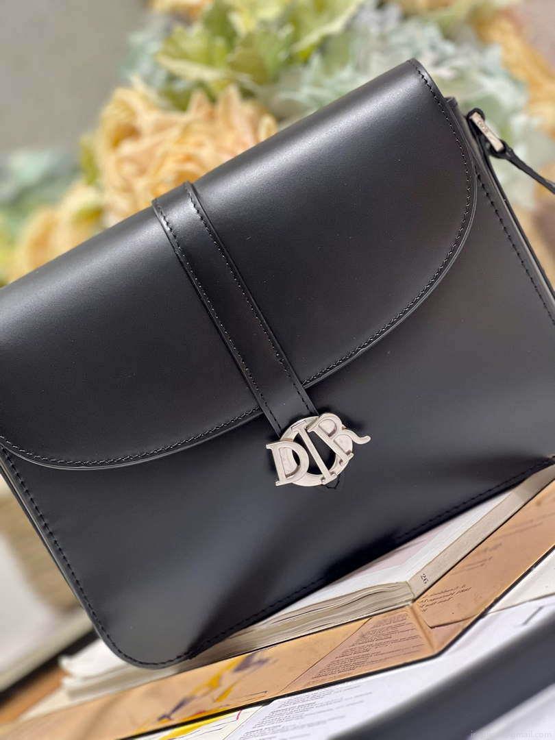 Dior M0051 Crossbody Men Bag Smooth Calfskin Black