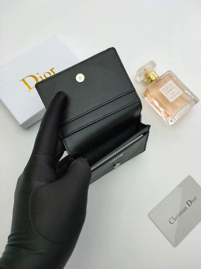 Dior Dior Wallet Mini Lady Blue S0178 Dior Oblique Jacquard Blue