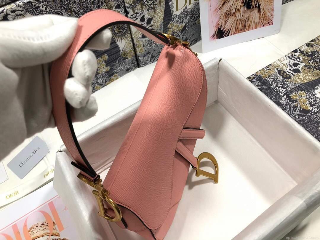 Dior M0446 Dior Saddle Bag M0447 Pink Goatskin