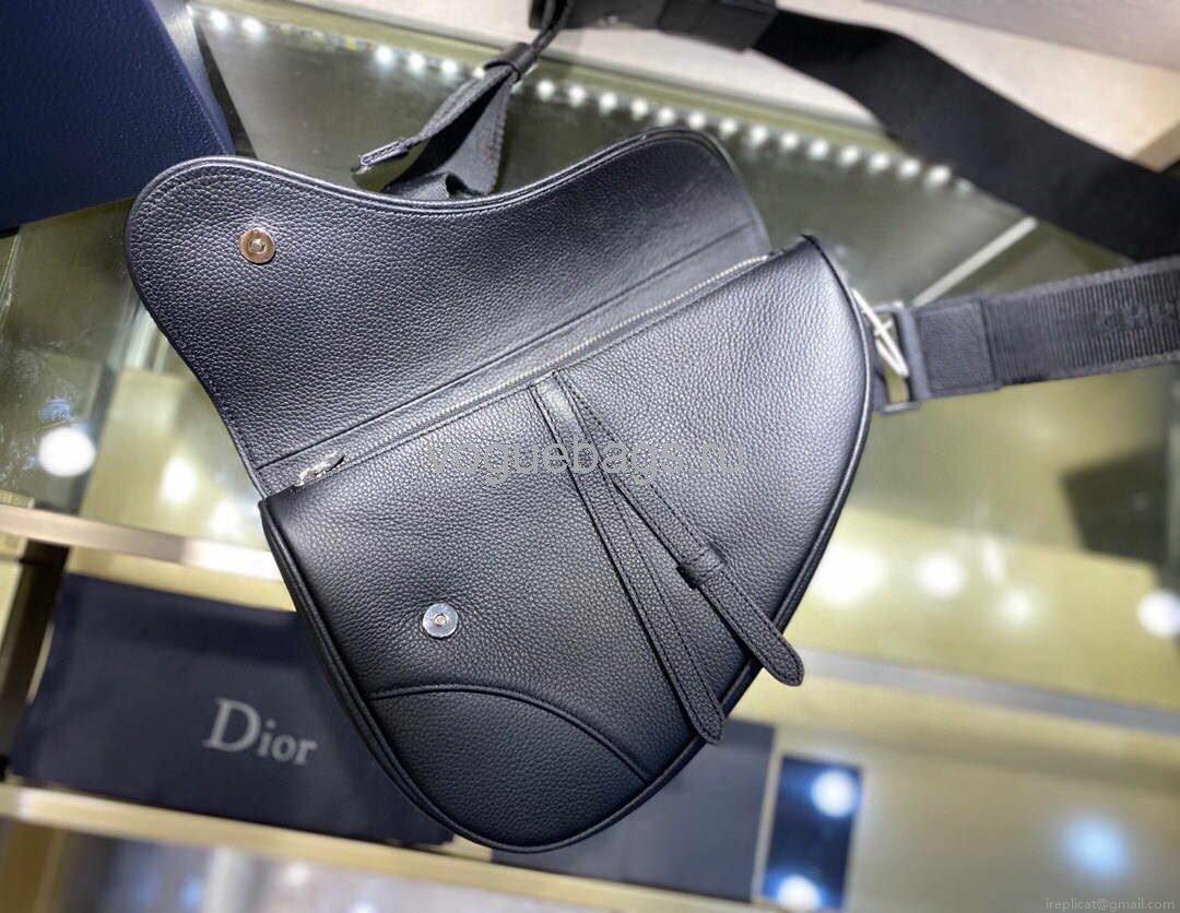 Dior M0446 Saddle Bag Dior Navy Blue Calfskin Bag