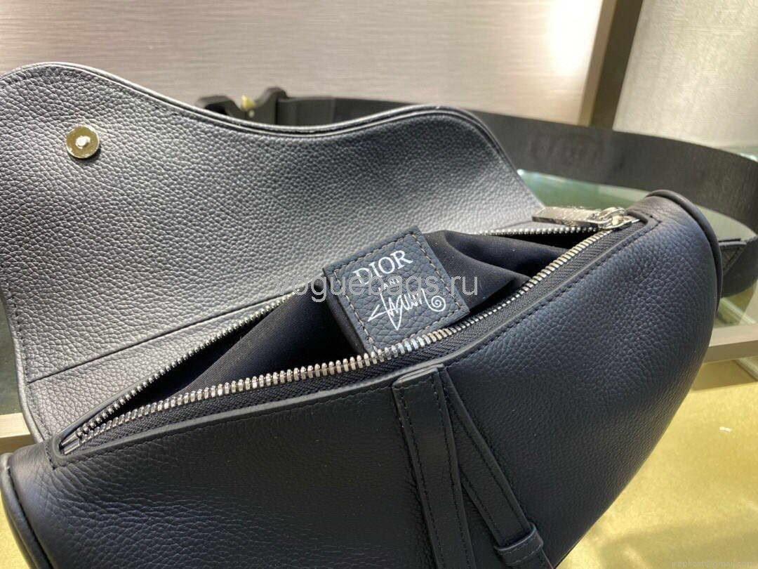 Dior M0446 Saddle Bag Dior Navy Blue Calfskin Bag