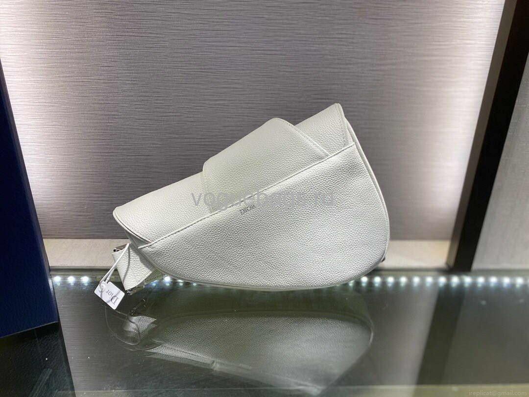 Dior M0446 Saddle Bag Dior Calfskin Bag White
