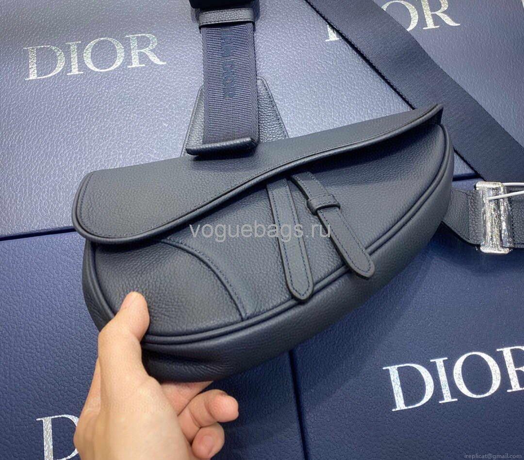 Dior M0446 Saddle Bag Dior Navy blue Calfskin Bag