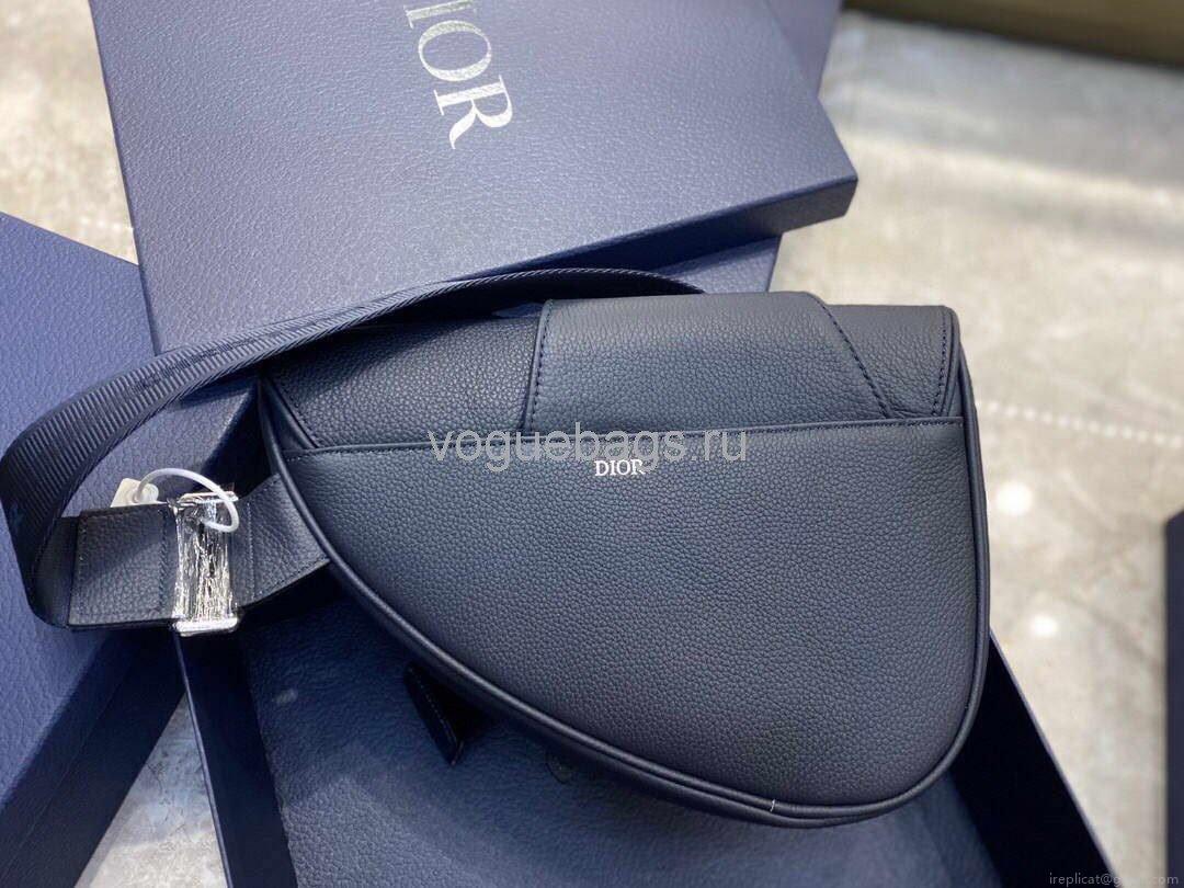 Dior M0446 Saddle Bag Dior Navy blue Calfskin Bag