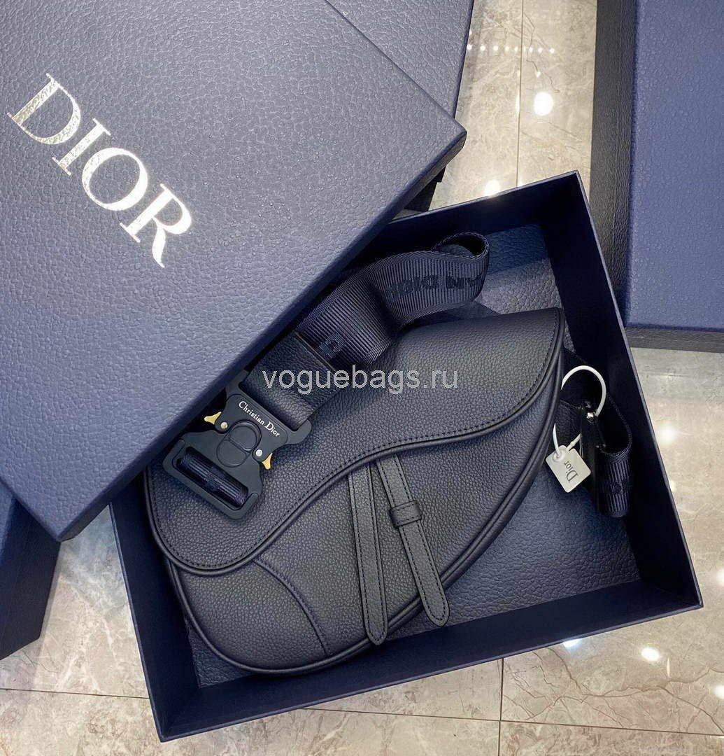 Dior M0446 Saddle Bag Dior Navy blue Calfskin Bag