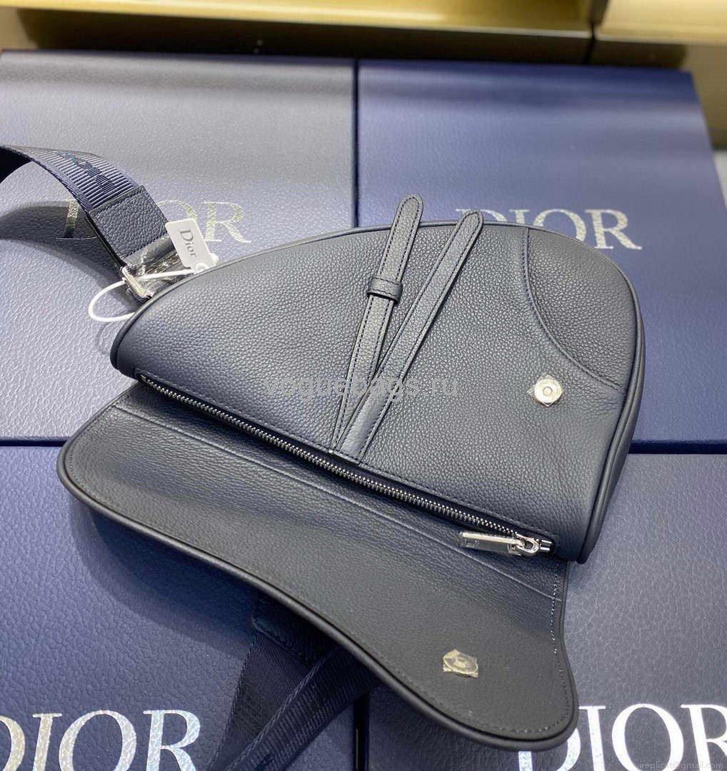 Dior M0446 Saddle Bag Dior Navy blue Calfskin Bag