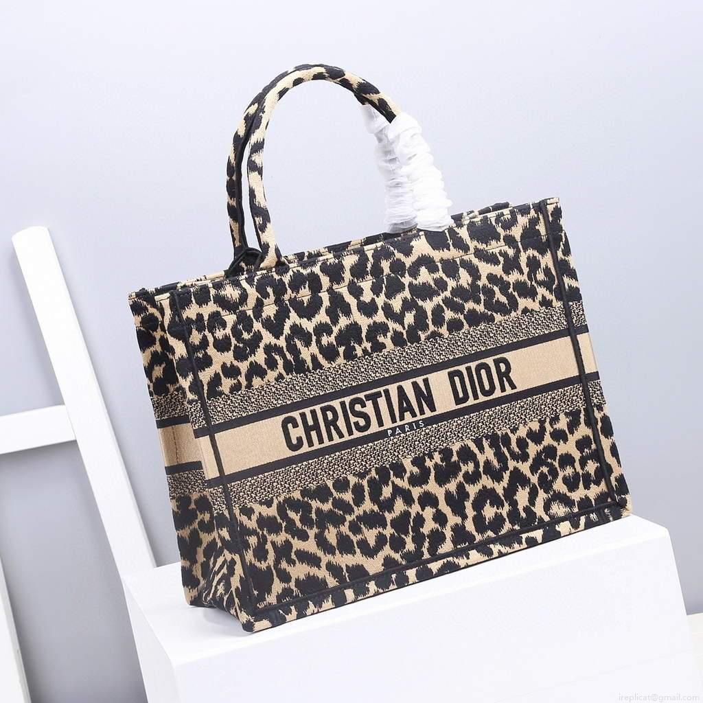 Dior M1286 Dior Book Tote Beige Multicolor Mizza Embroidery