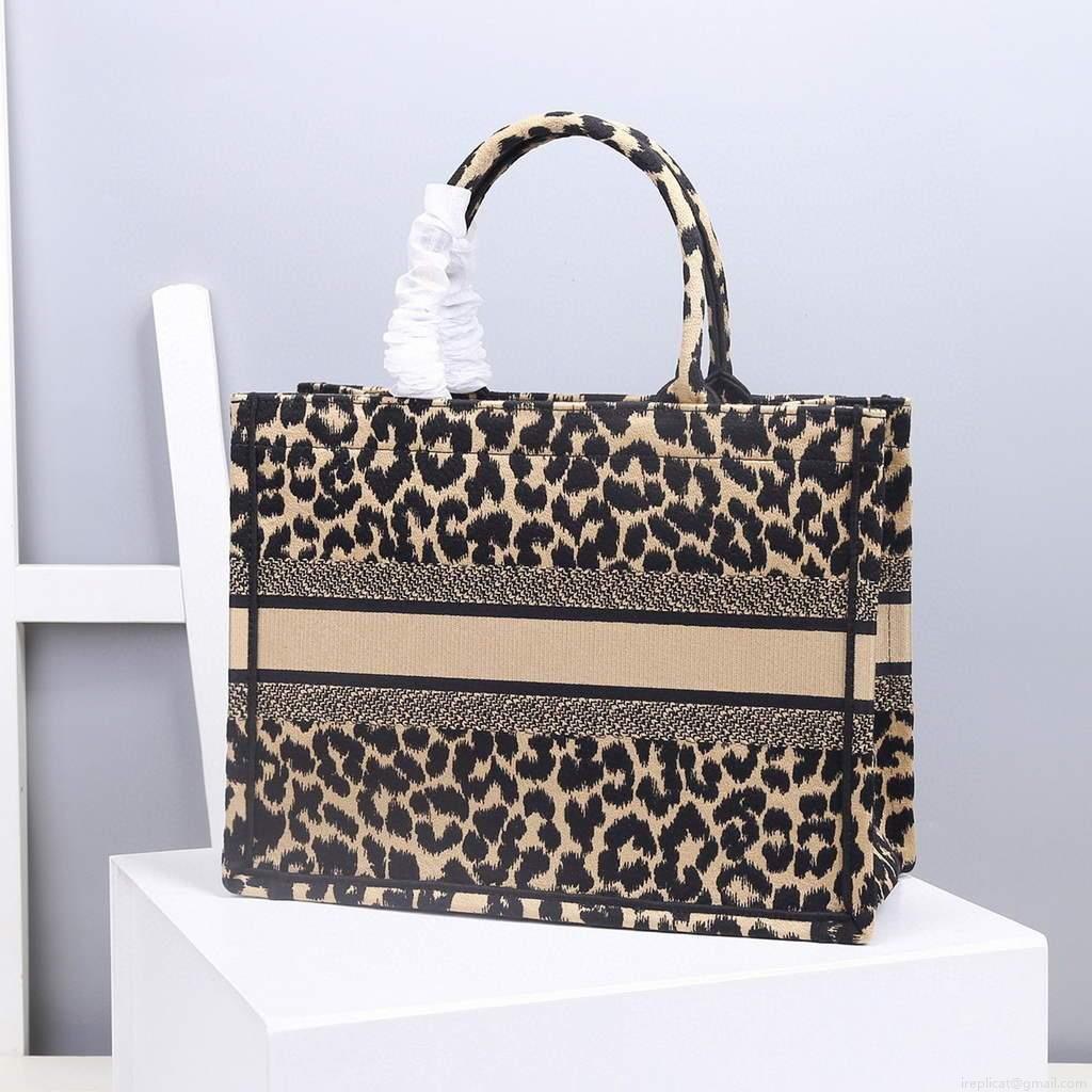 Dior M1286 Dior Book Tote Beige Multicolor Mizza Embroidery