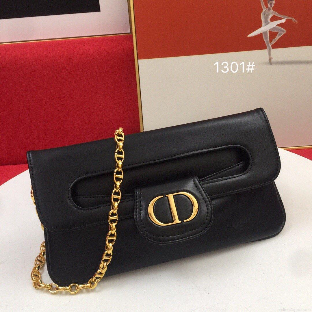 Dior M8641 Medium Diordouble Bag Black