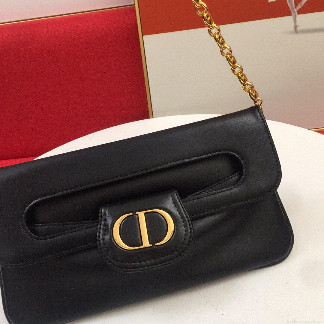 Dior M8641 Medium Diordouble Bag Black