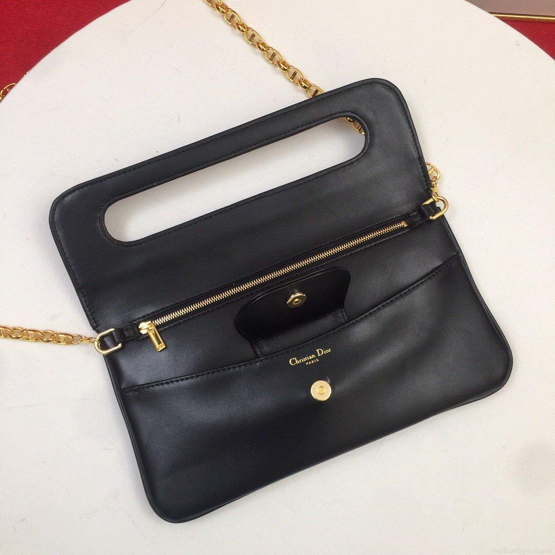 Dior M8641 Medium Diordouble Bag Black
