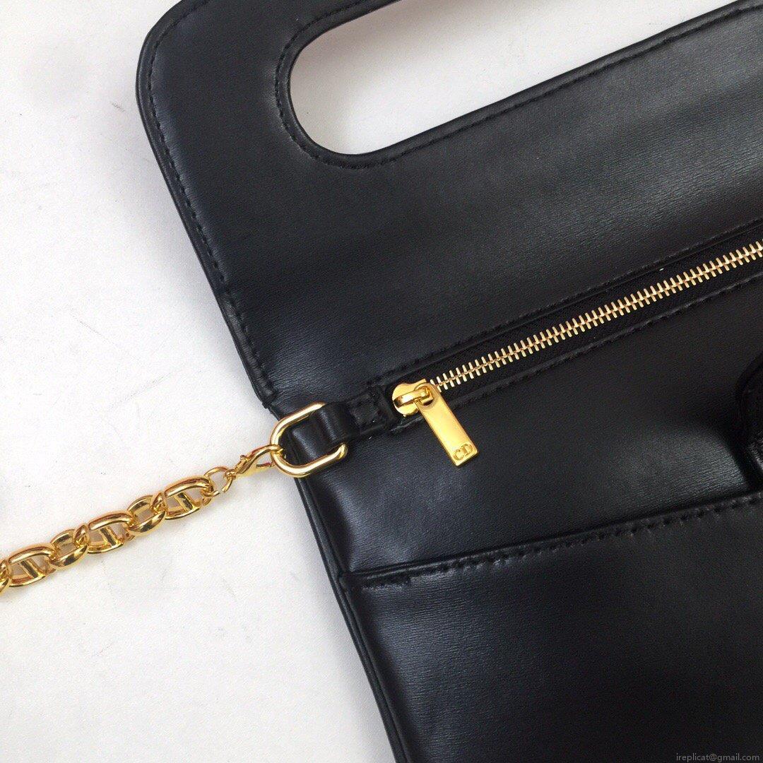Dior M8641 Medium Diordouble Bag Black