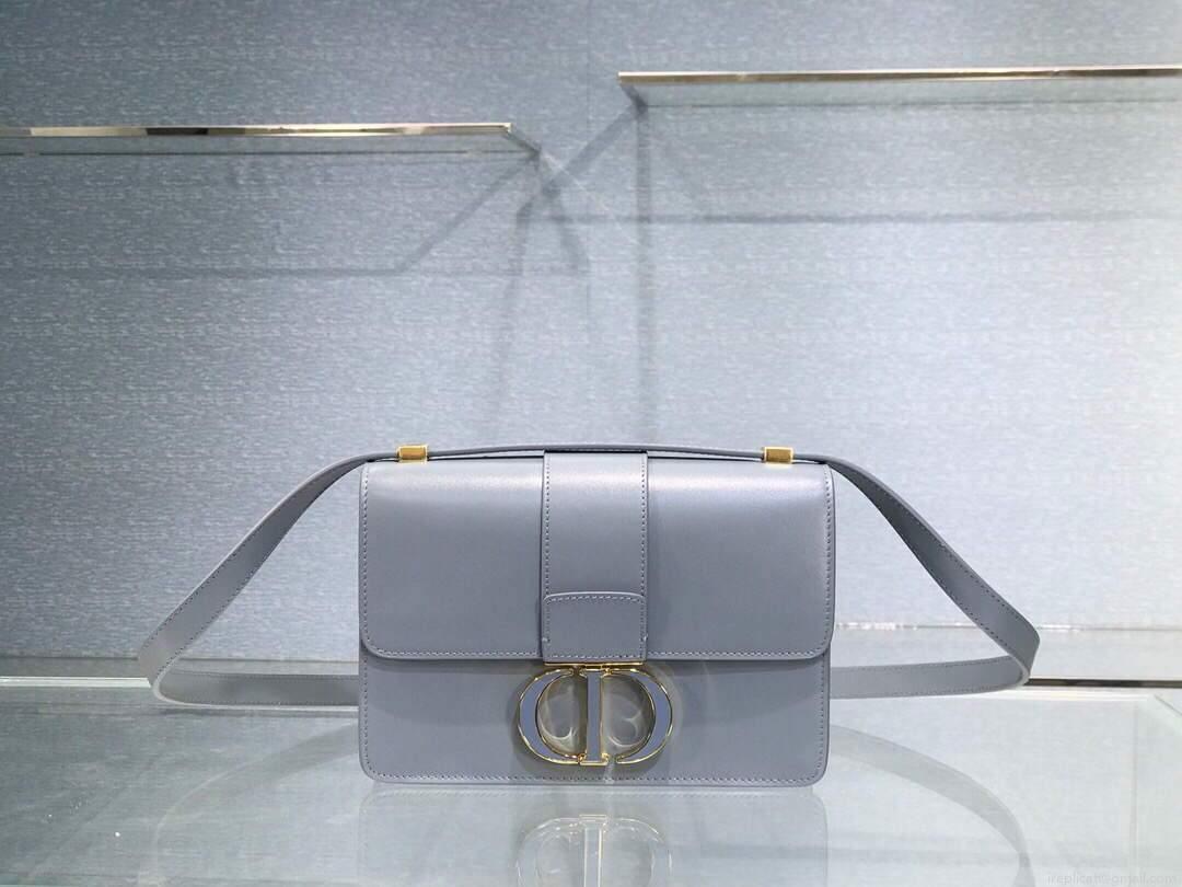 Dior M9204 Dior 30 Montaigne Box Bag Calfskin Light Blue