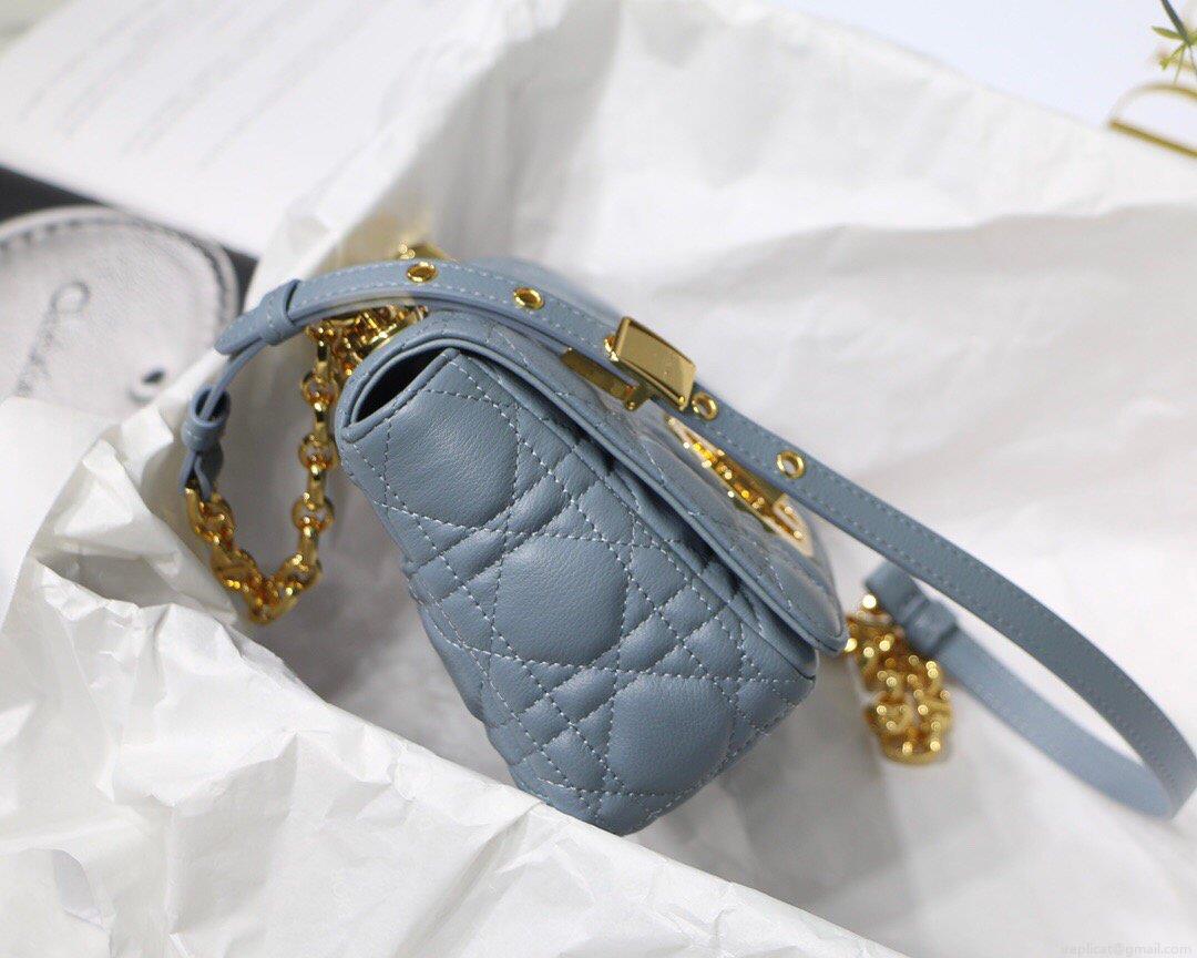 Dior M9241 Dior Small Dior Caro Bag Blue