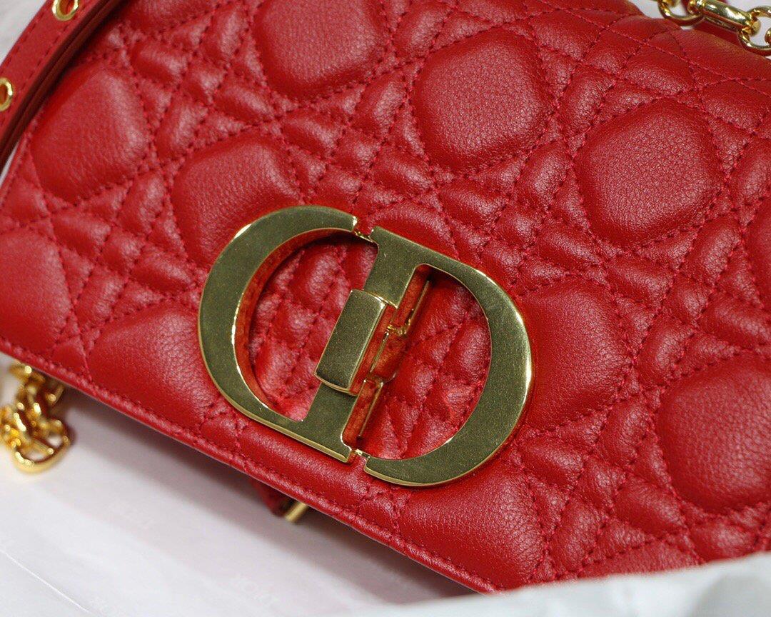 Dior M9241 Dior Small Dior Caro Bag Red