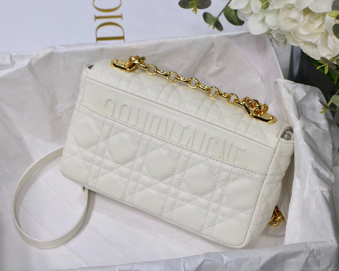 Dior M9241 Dior Small Dior Caro Bag White