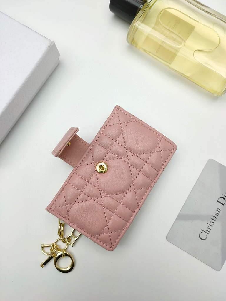 Dior S0074 Wallet Lady dior 5-Gusset card holder Pink