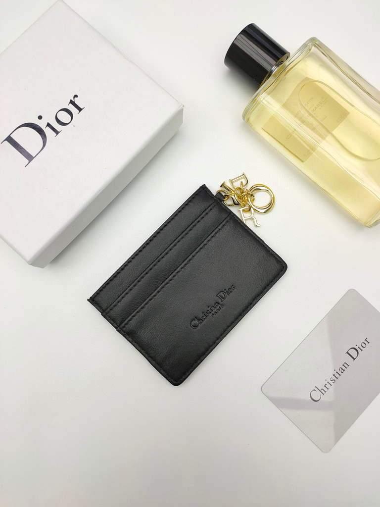 Dior S0126 Dioramour Lady Dior card holder Black Patent Cannage Calfskin