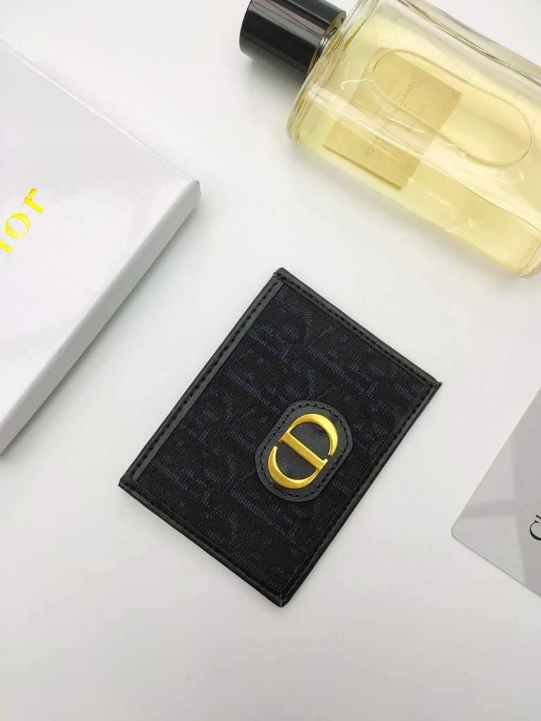 Dior S2098 Wallet 30 Montaigne card holder M928 Black