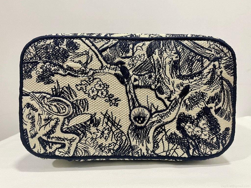 Dior S5480 DiorTravel Vanity Case Bag Navy Blue