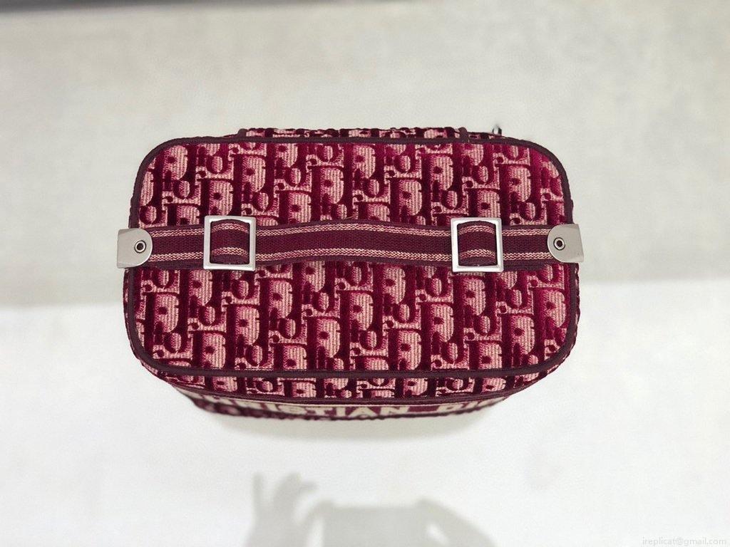 Dior S5480 DiorTravel Vanity Case Bag Wine Red