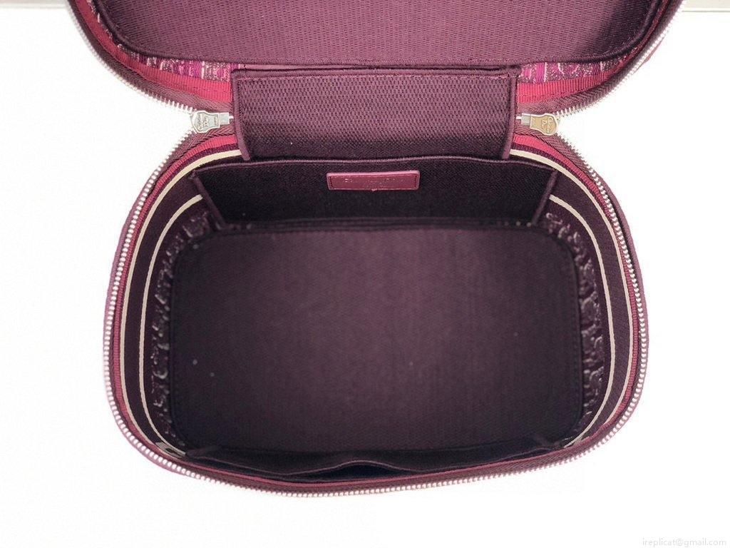 Dior S5480 DiorTravel Vanity Case Bag Wine Red