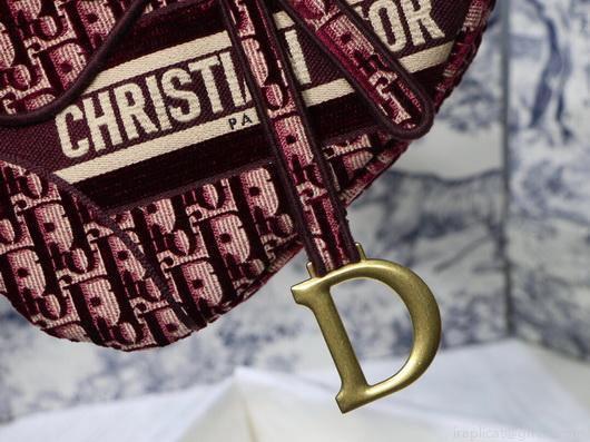 Dior S5632 Saddle Flat Belt Pouch M928 Red