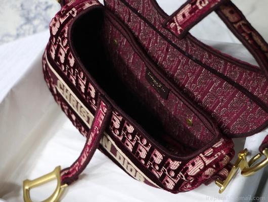 Dior S5632 Saddle Flat Belt Pouch M928 Red