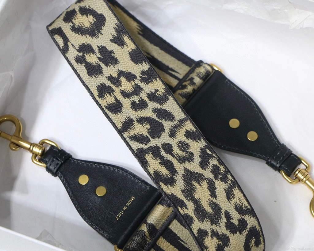 Dior Shoulder strap with ring Dior Strap S8552 Beige Multicolor Mizza Embroidery