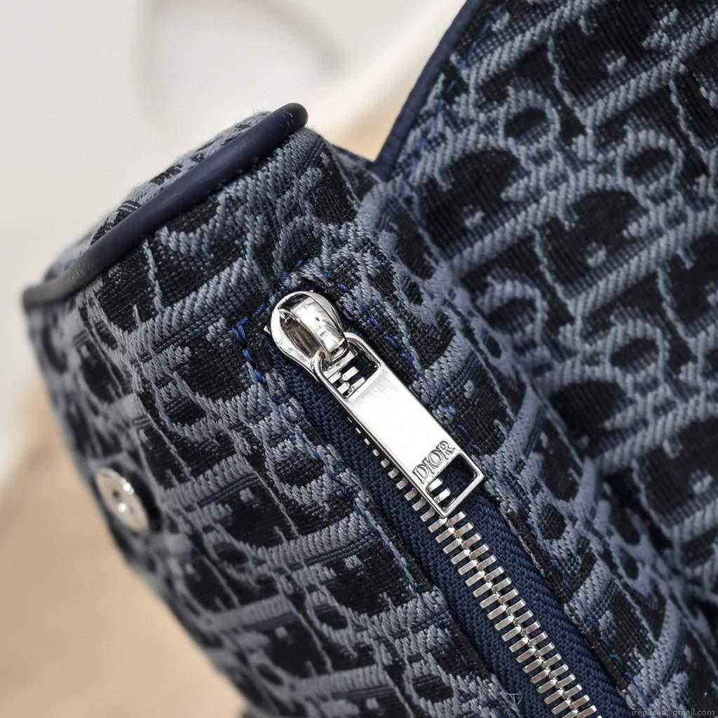 Dior 1ADPO093 Saddle Men Bag Dior Oblique Jacquard Blue