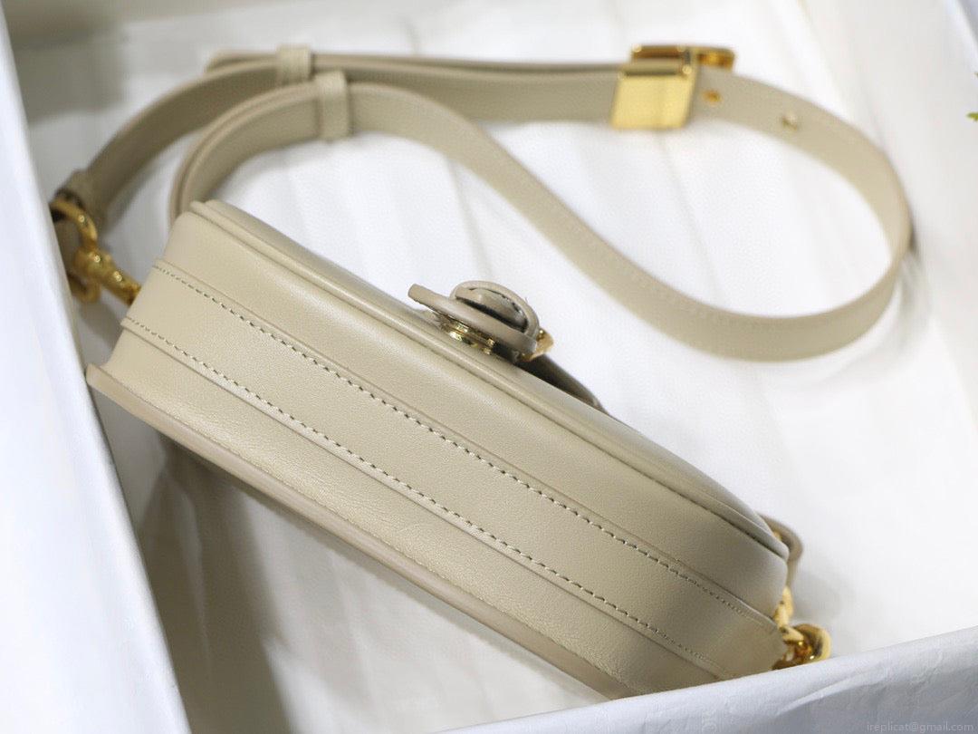 Dior M9317 Small bobby bag Beige Box Calfskin