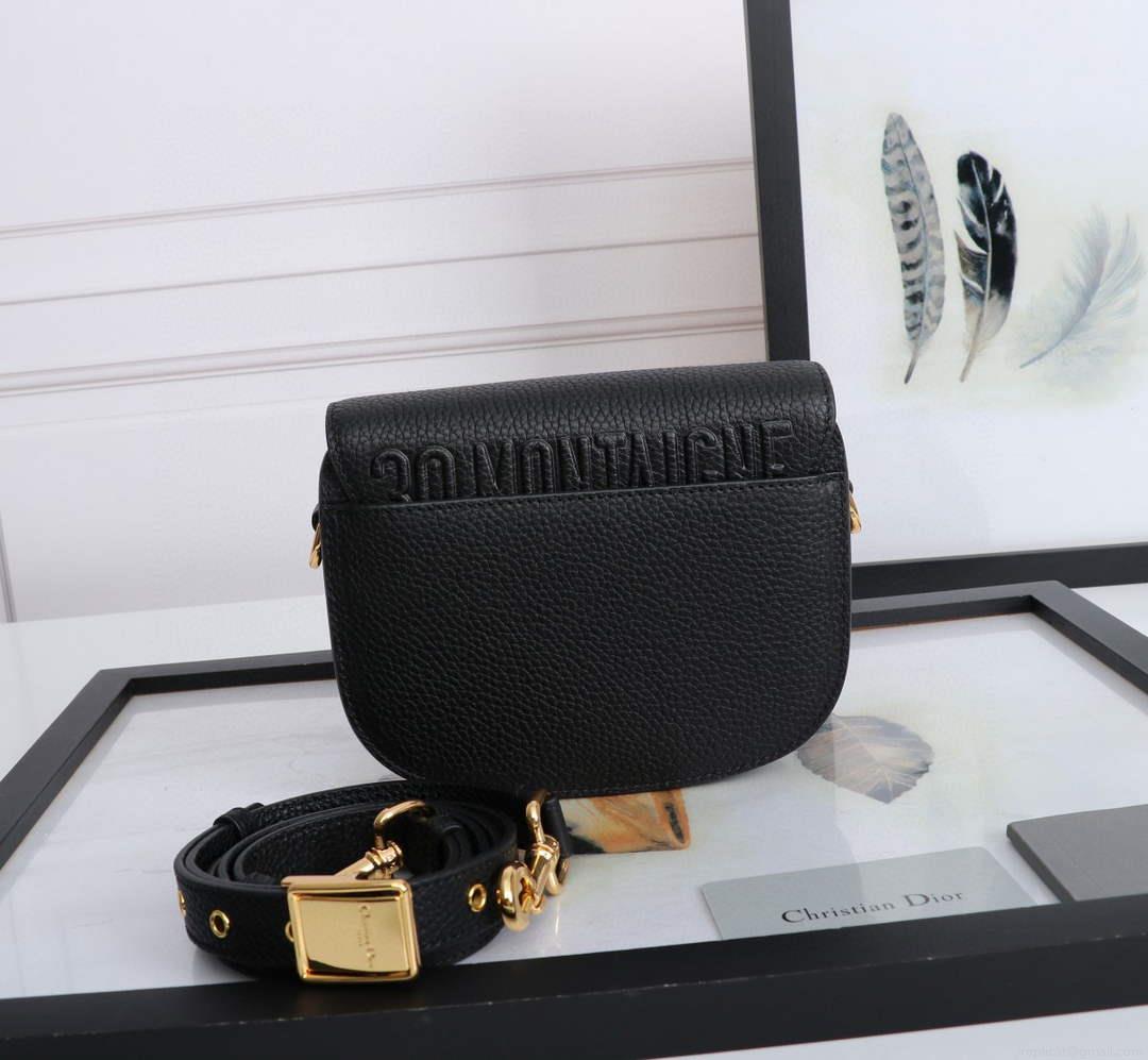 Dior M9317 Small bobby bag Black Grained Calfskin