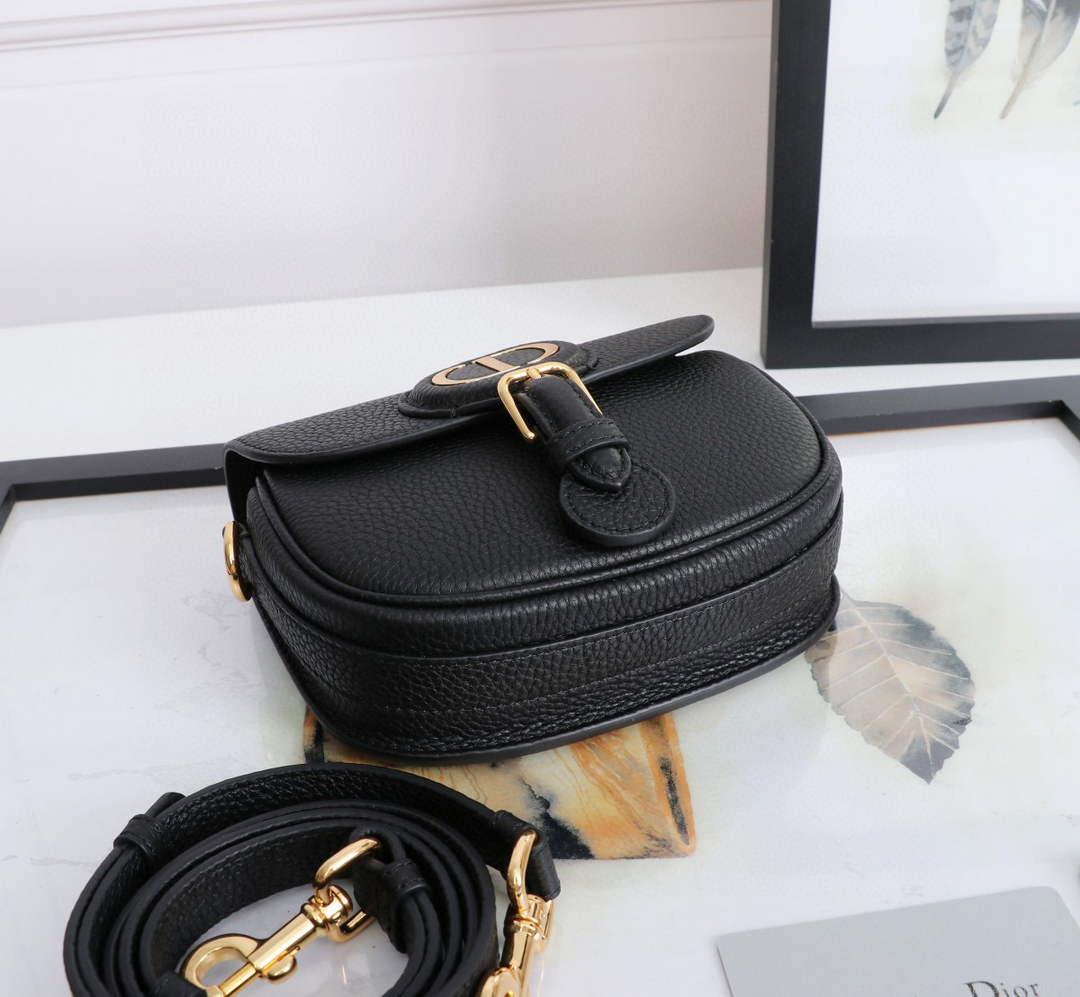 Dior M9317 Small bobby bag Black Grained Calfskin