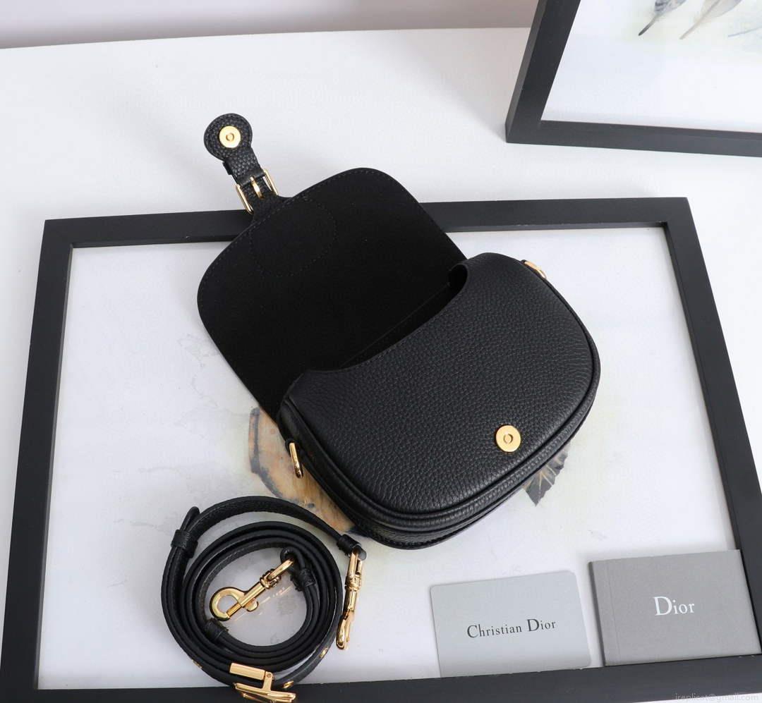 Dior M9317 Small bobby bag Black Grained Calfskin